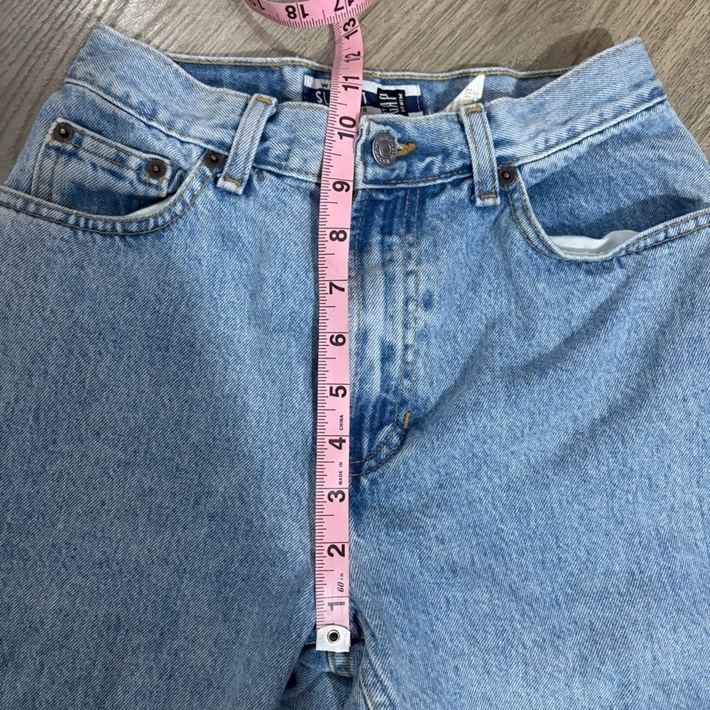 Vtg 80’s Gap Denim Slim Fit High Rise Jeans Sz 4 Ankle Light Wash 90s Retro - Picture 8 of 11